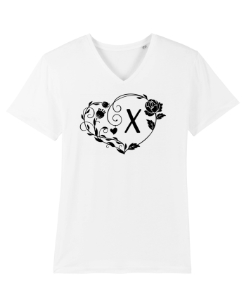 Litera X - negru White