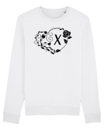 Litera X - negru Bluză mânecă lungă Unisex Rise