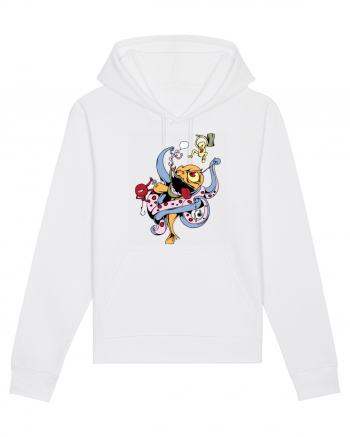 Octopus Monster White