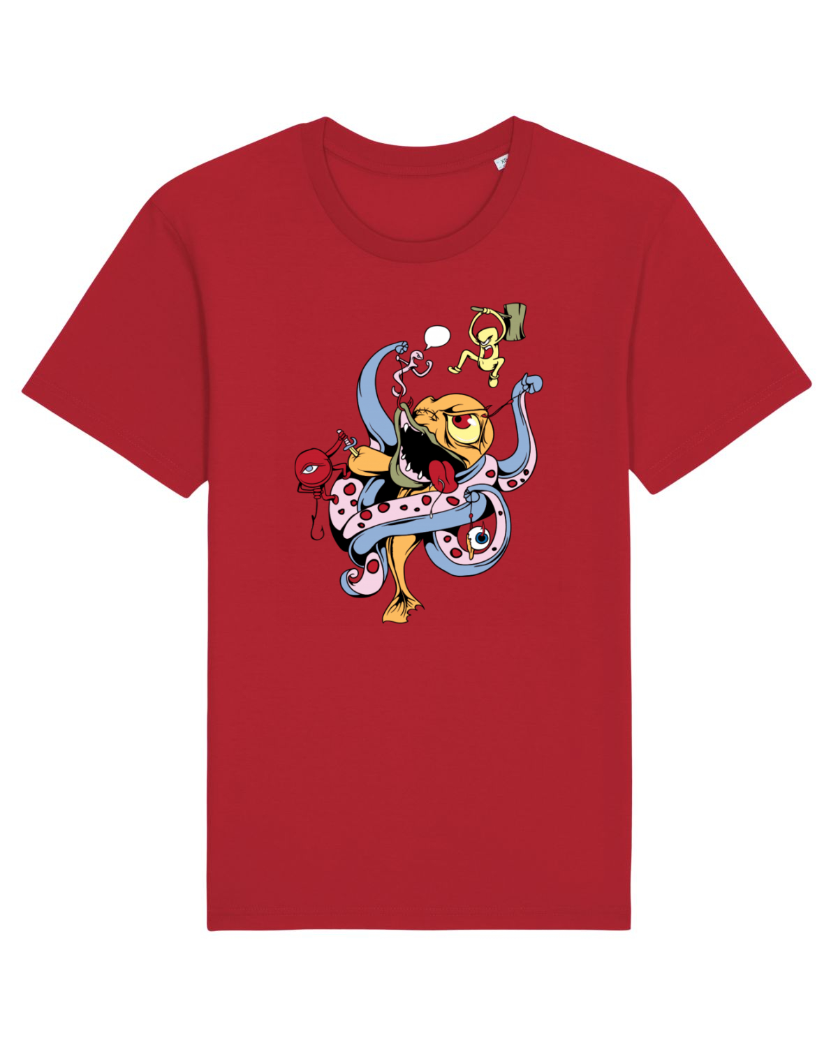 Tricou mânecă scurtă Unisex Rocker Red