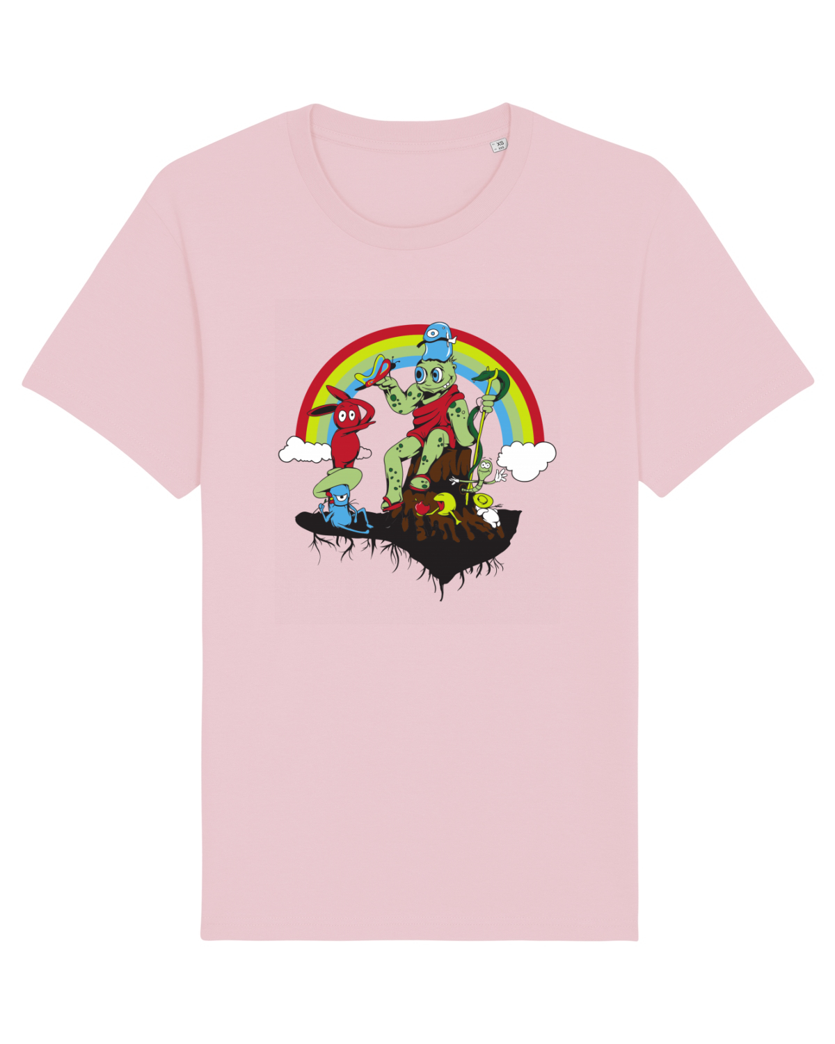 Tricou mânecă scurtă Unisex Rocker Cotton Pink