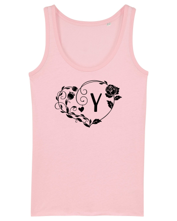 Litera Y - negru Cotton Pink