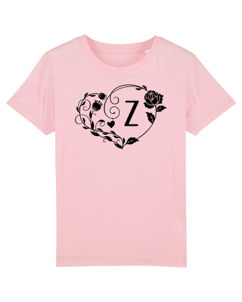 Litera Z - negru Cotton Pink