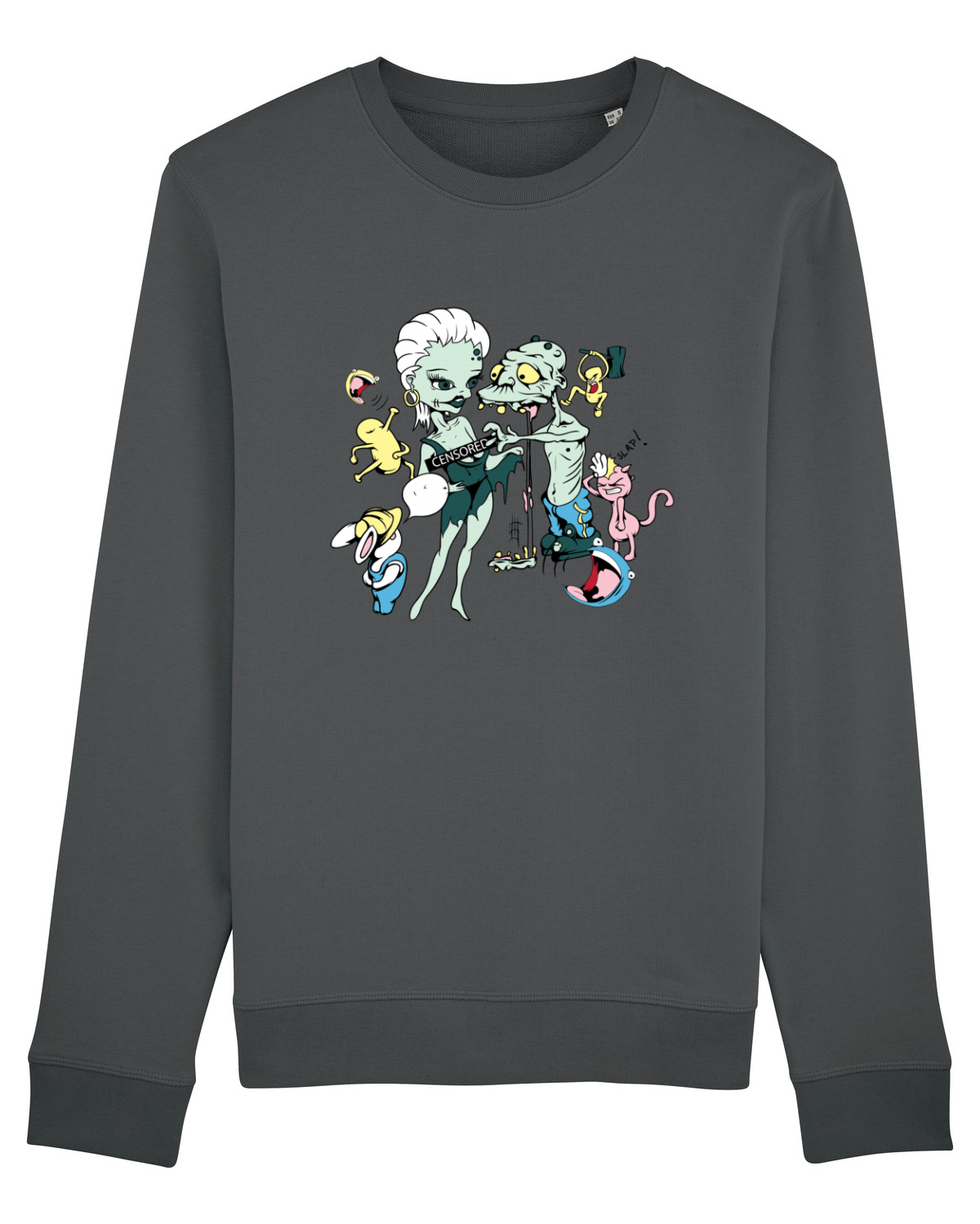 Bluză mânecă lungă Unisex Rise Anthracite