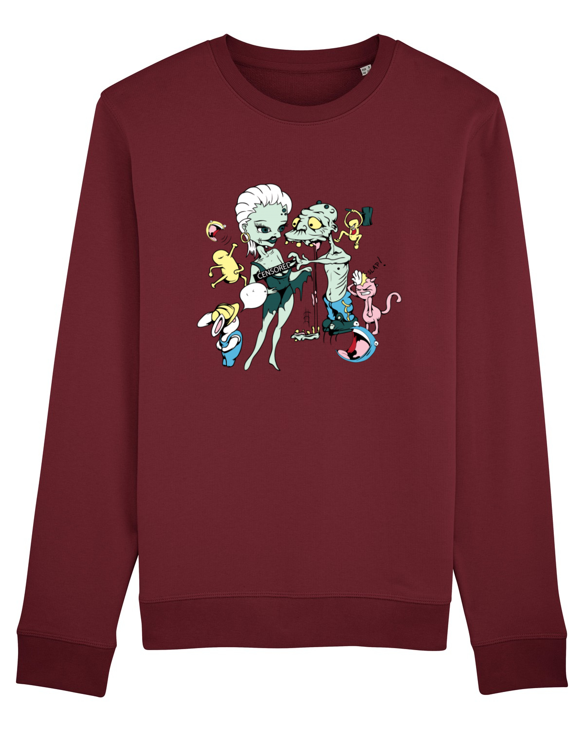Bluză mânecă lungă Unisex Rise Burgundy