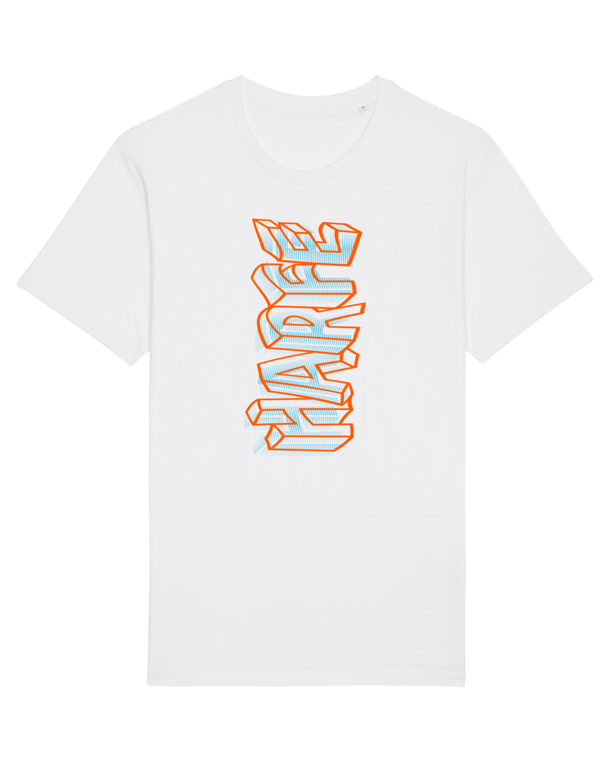 Tricou mânecă scurtă Unisex Rocker White