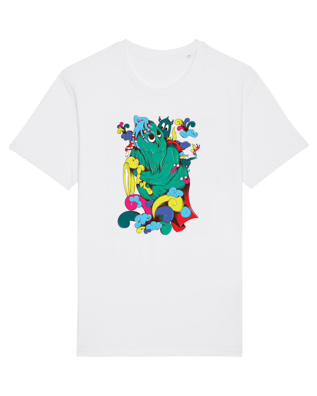 Tricou mânecă scurtă Unisex Rocker White