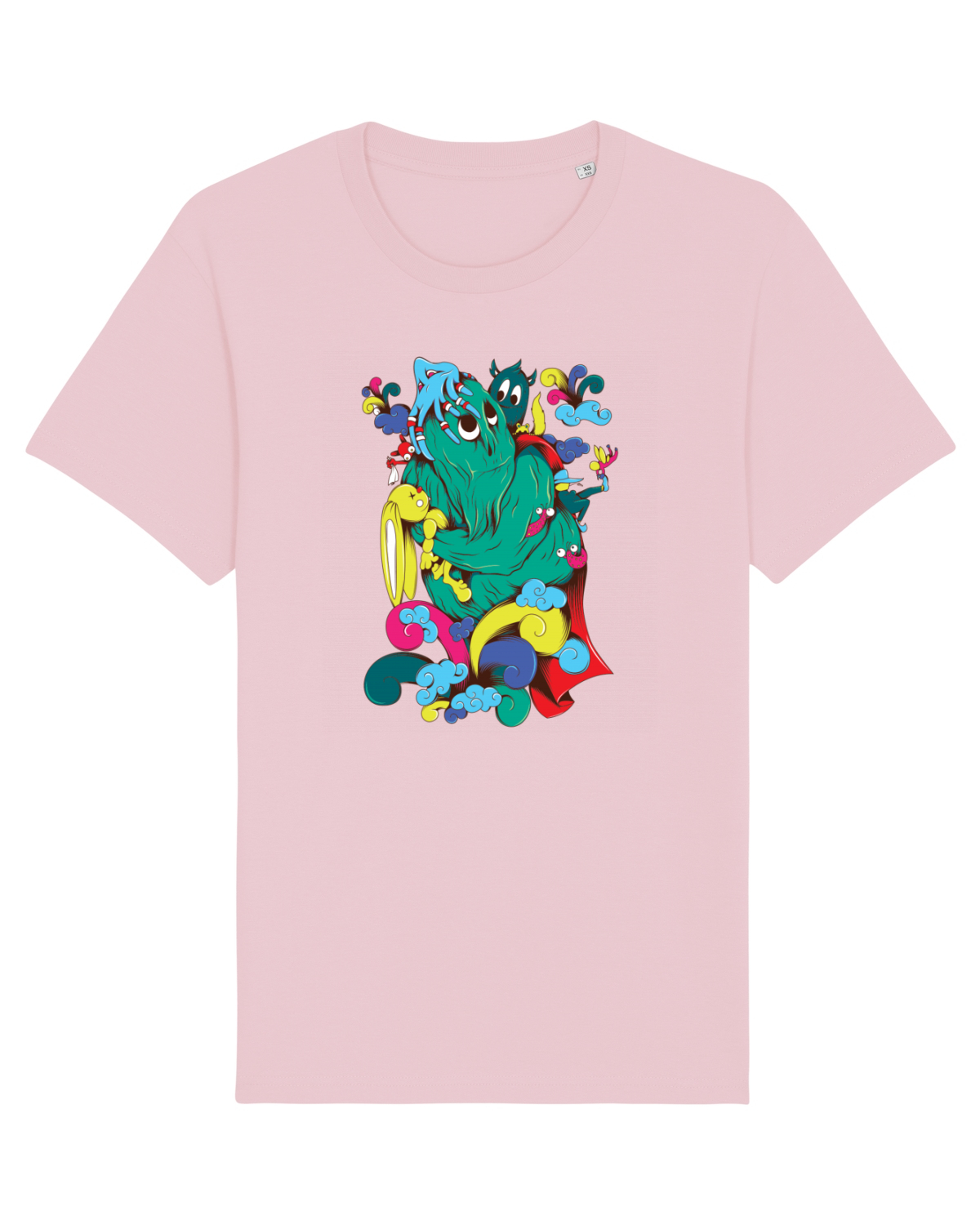 Tricou mânecă scurtă Unisex Rocker Cotton Pink