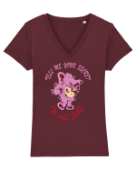 Tell me your secret, I'm all ears Tricou mânecă scurtă guler V Damă Evoker