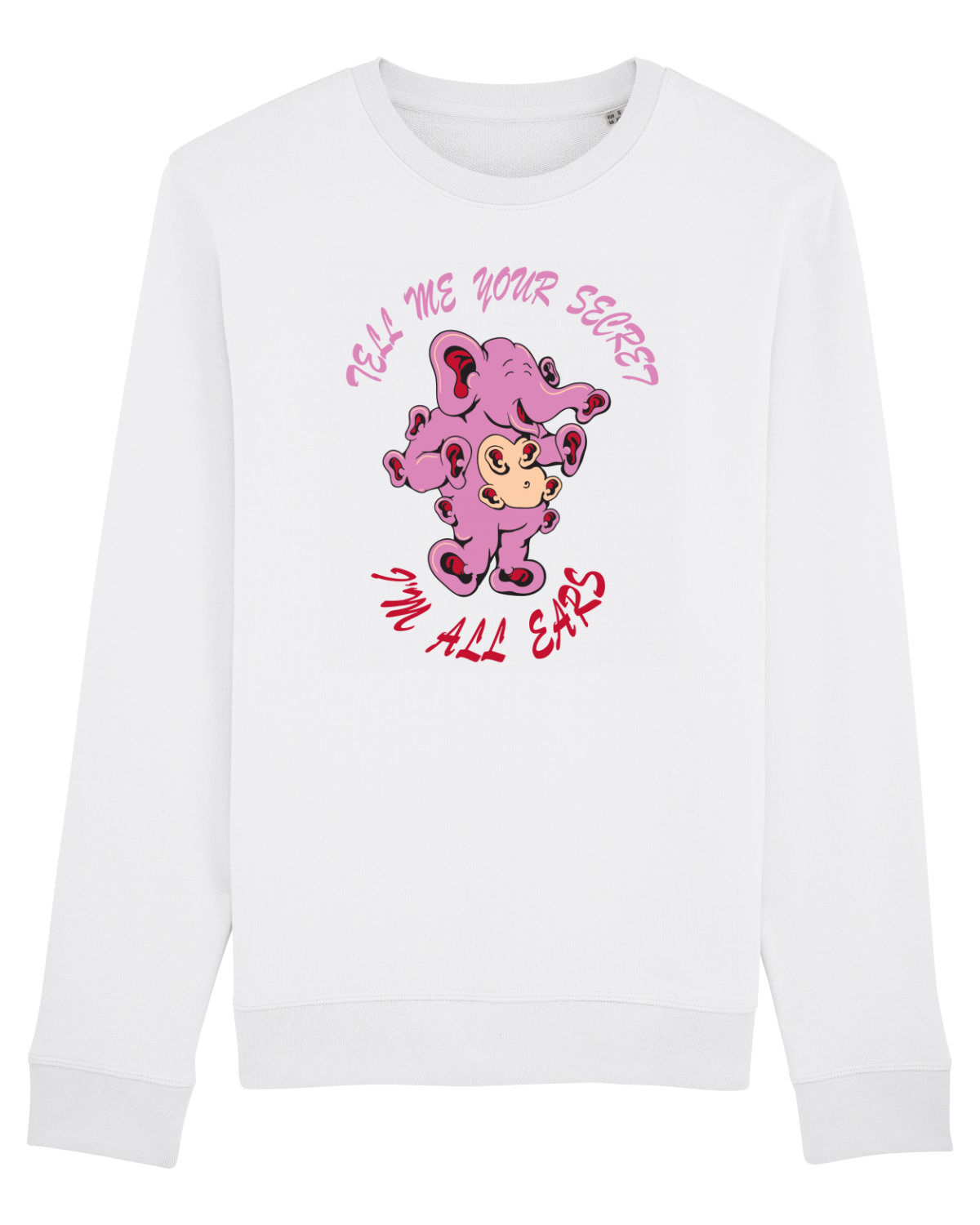Bluză mânecă lungă Unisex Rise White