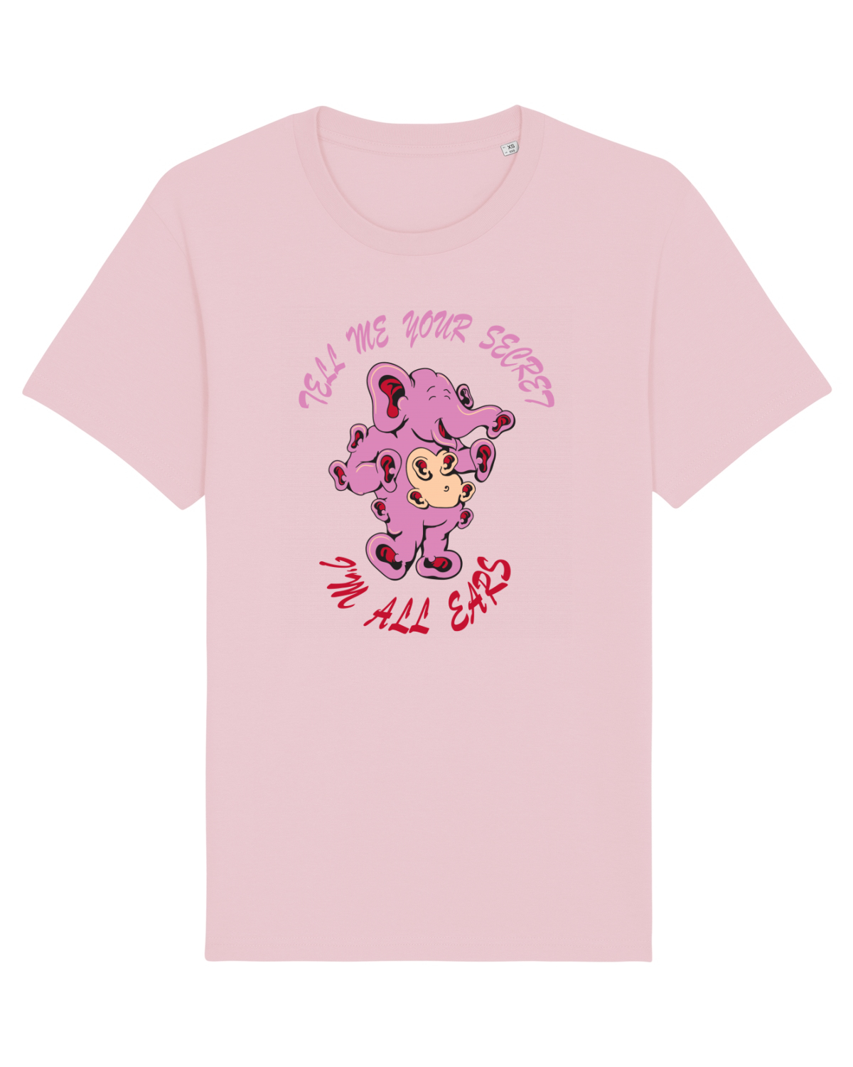 Tricou mânecă scurtă Unisex Rocker Cotton Pink