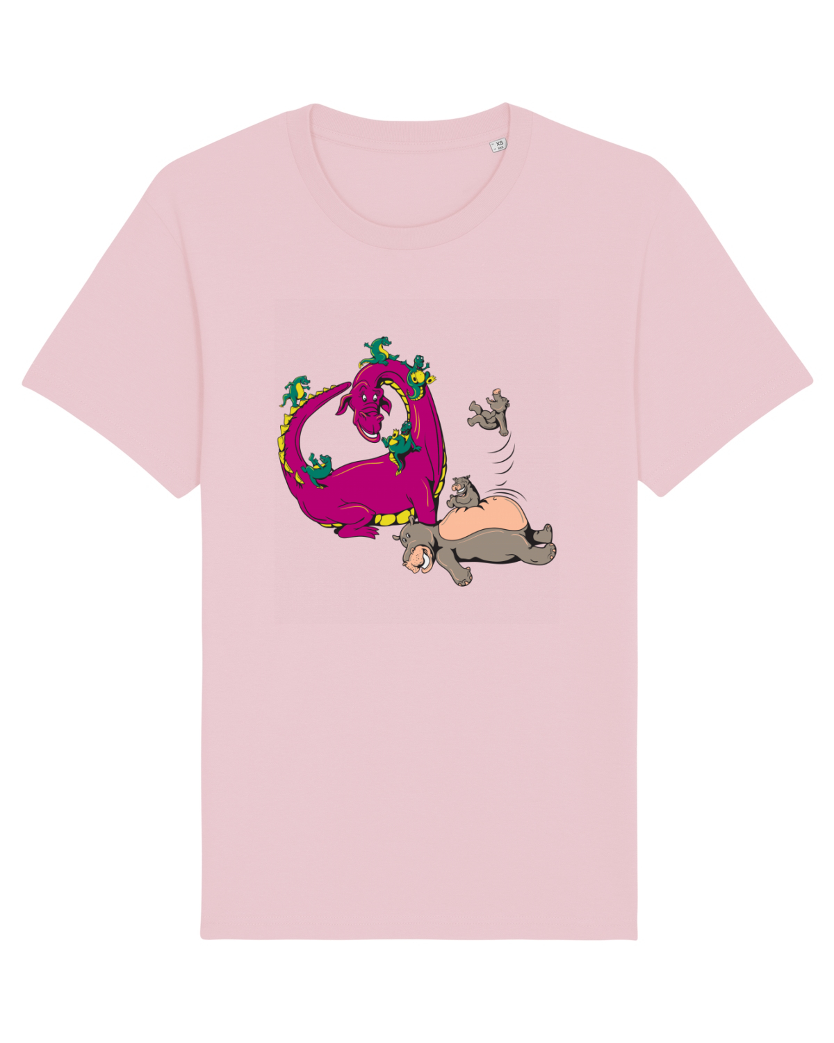 Tricou mânecă scurtă Unisex Rocker Cotton Pink