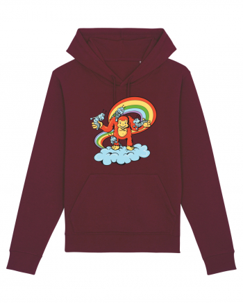 Rainbow Monkey Burgundy