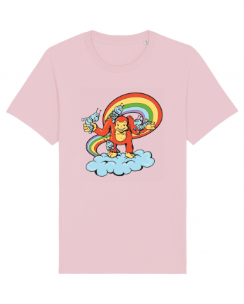 Rainbow Monkey Cotton Pink