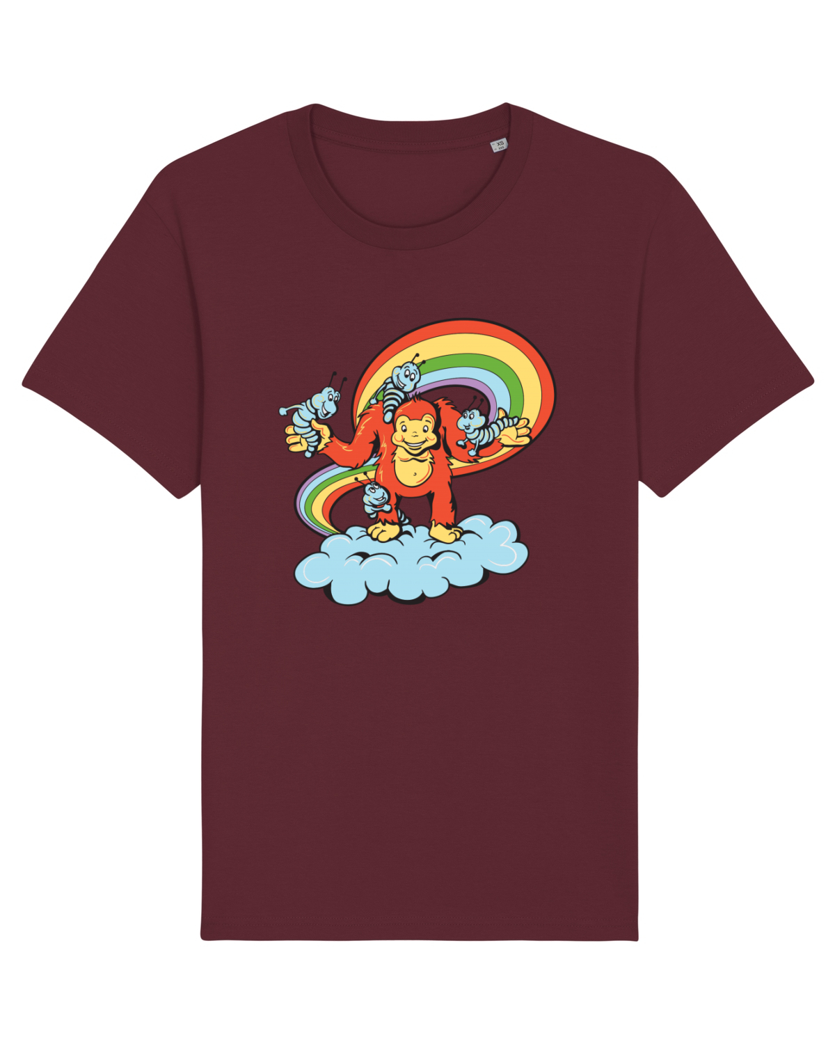 Tricou mânecă scurtă Unisex Rocker Burgundy