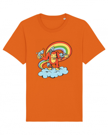 Rainbow Monkey Bright Orange