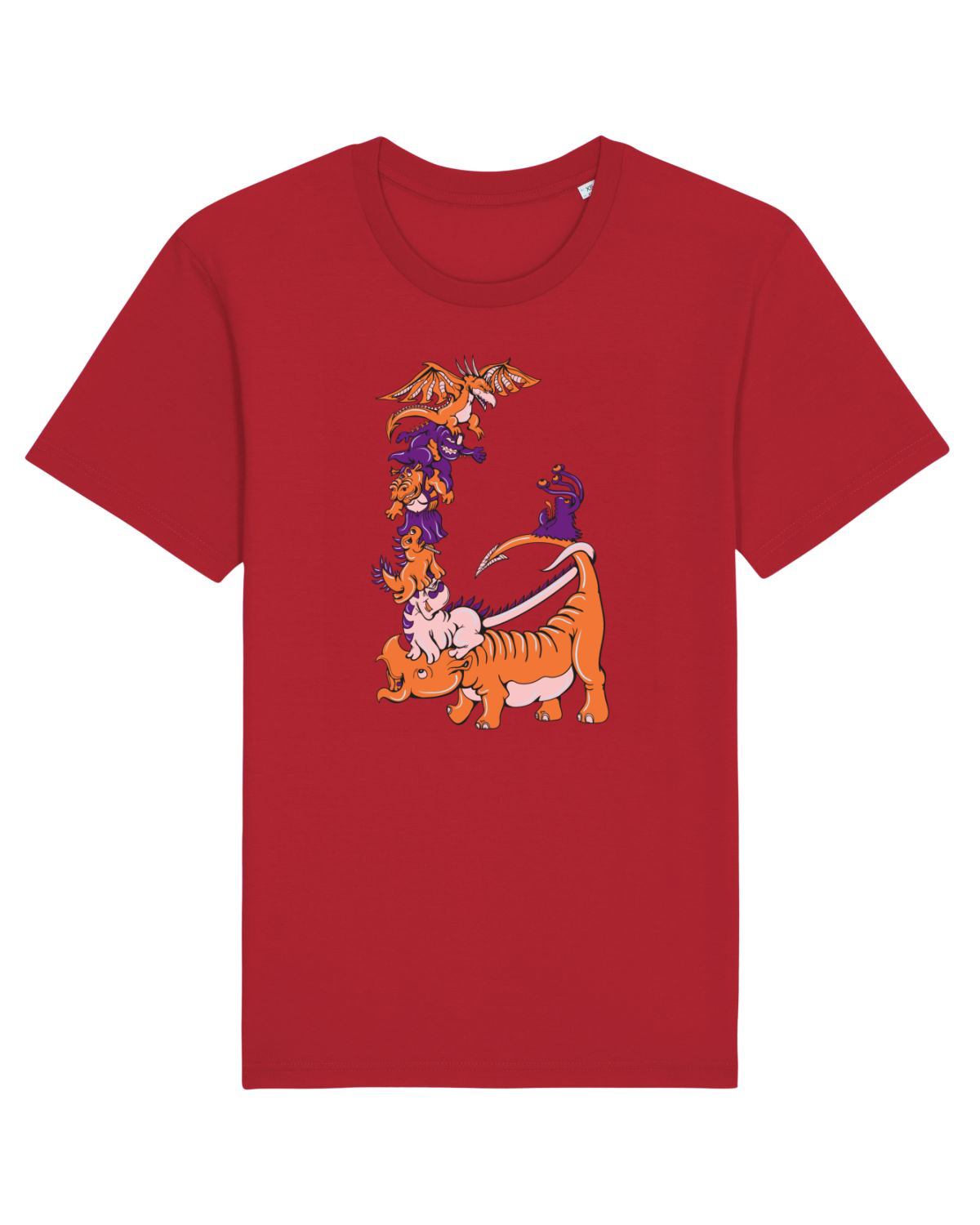 Tricou mânecă scurtă Unisex Rocker Red