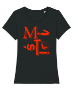 Mișto! Tricou mânecă scurtă guler larg fitted Damă Expresser