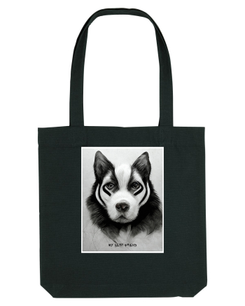 husky dog Black