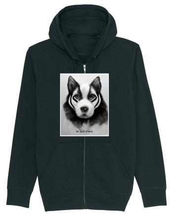 husky dog Black