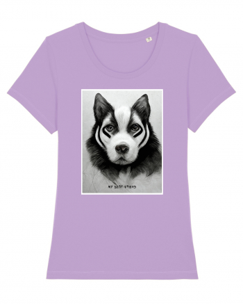 husky dog Lavender Dawn