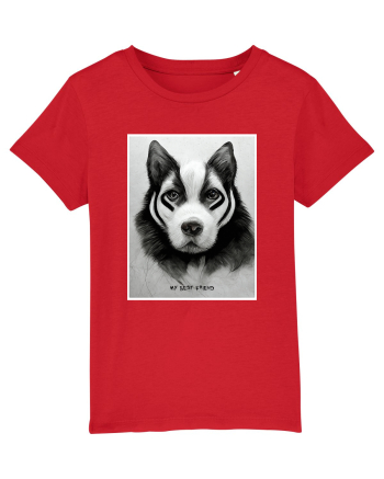 husky dog Red