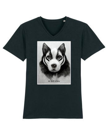husky dog Black