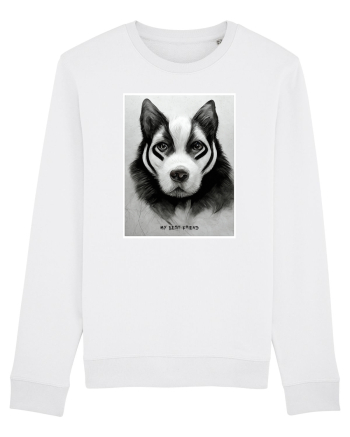 husky dog White