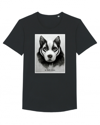 husky dog Black