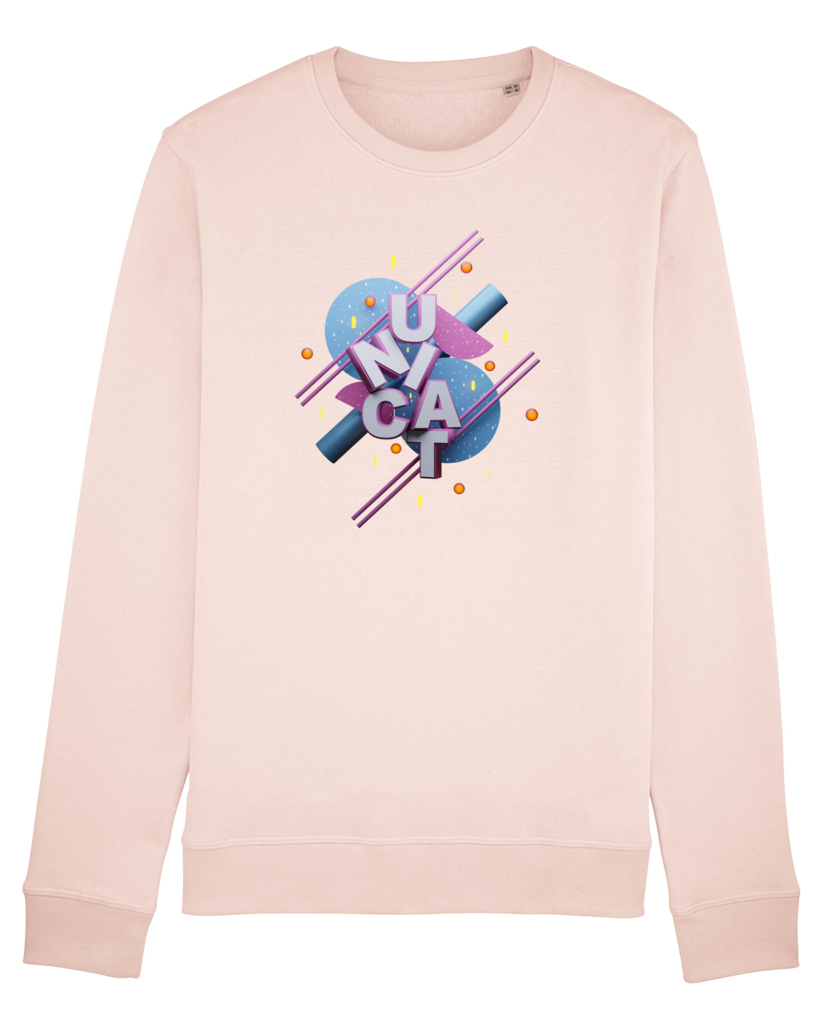 Bluză mânecă lungă Unisex Rise Candy Pink