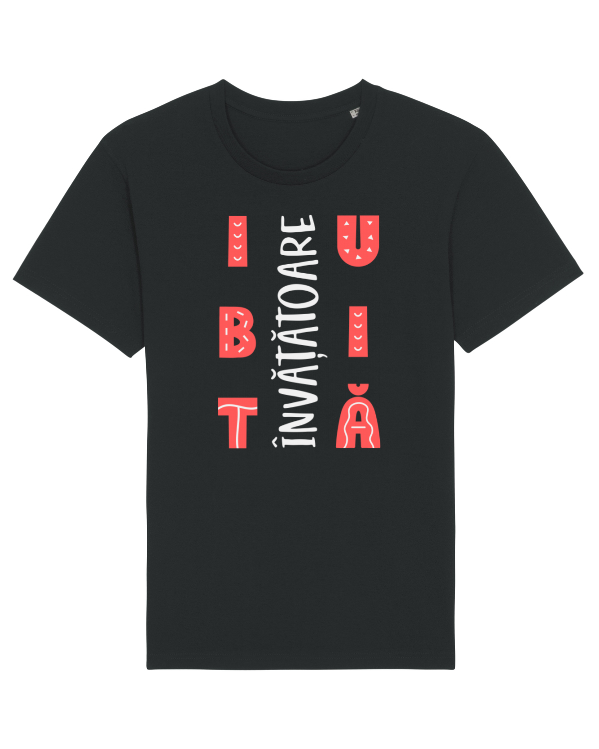 Tricou mânecă scurtă Unisex Rocker Black