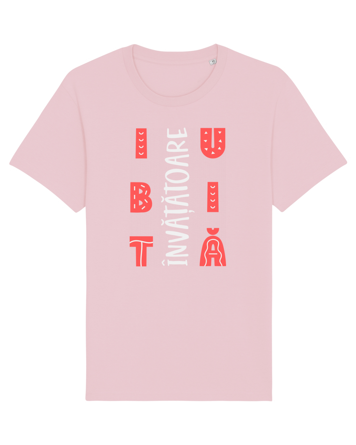 Tricou mânecă scurtă Unisex Rocker Cotton Pink