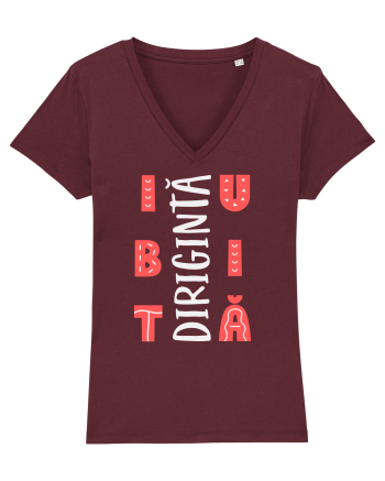 Dirigintă iubită Burgundy