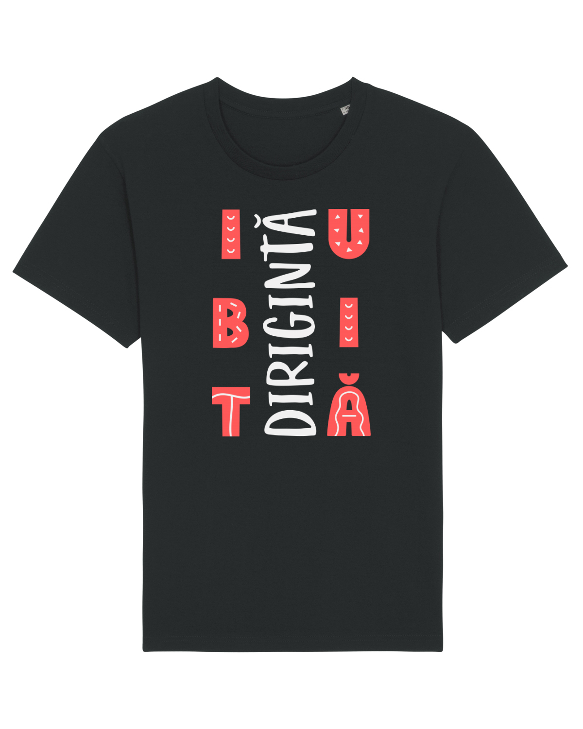 Tricou mânecă scurtă Unisex Rocker Black