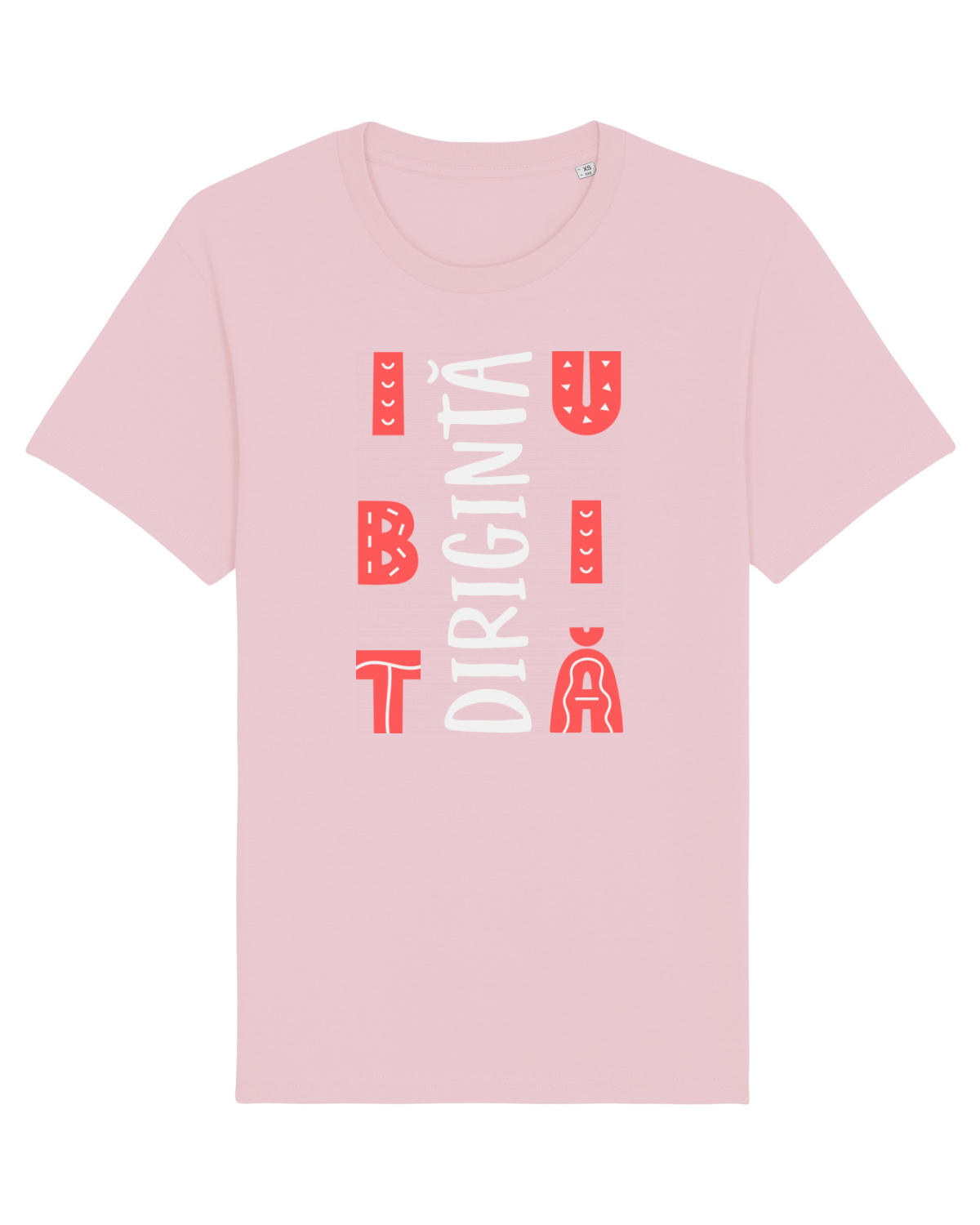 Tricou mânecă scurtă Unisex Rocker Cotton Pink
