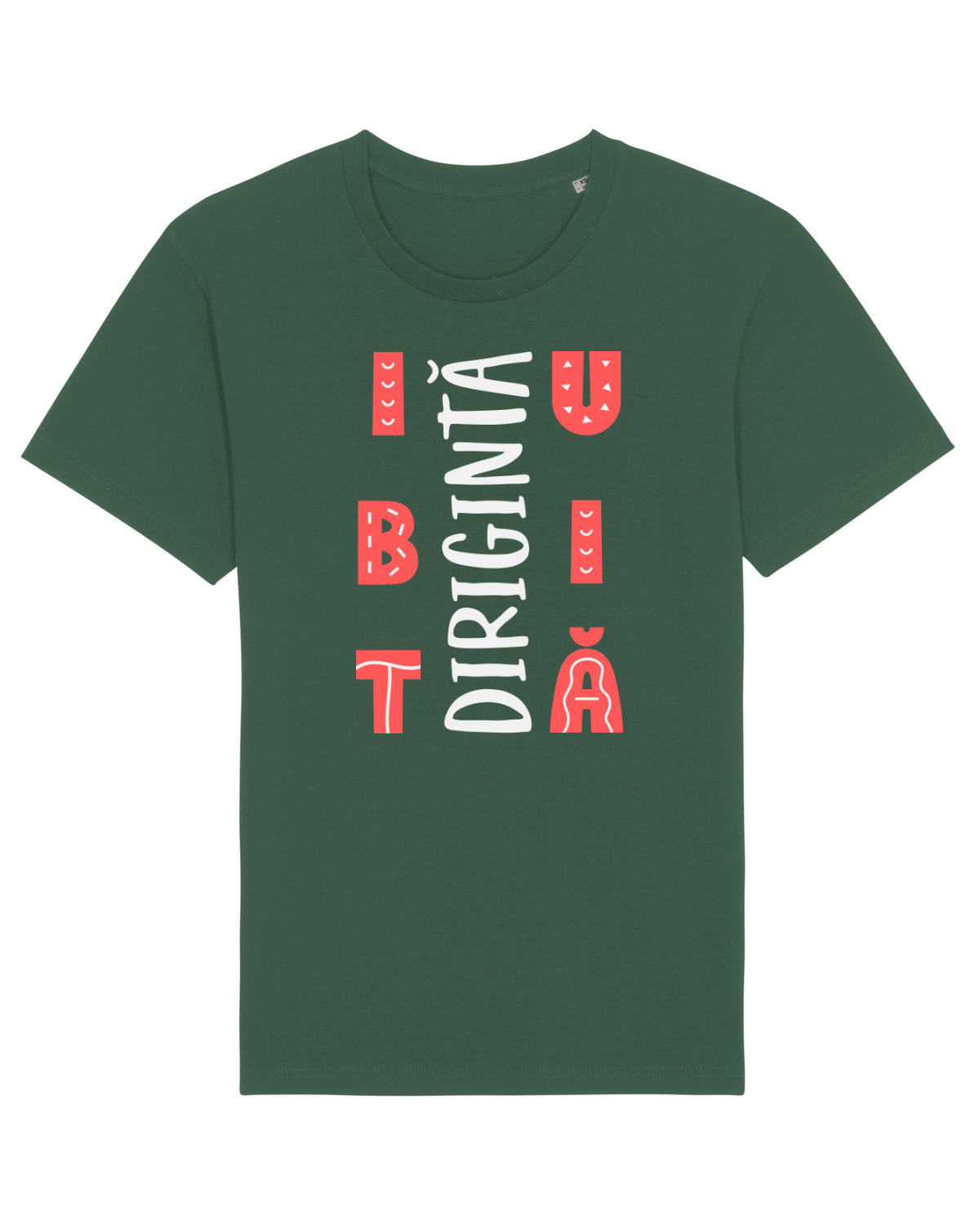 Tricou mânecă scurtă Unisex Rocker Bottle Green