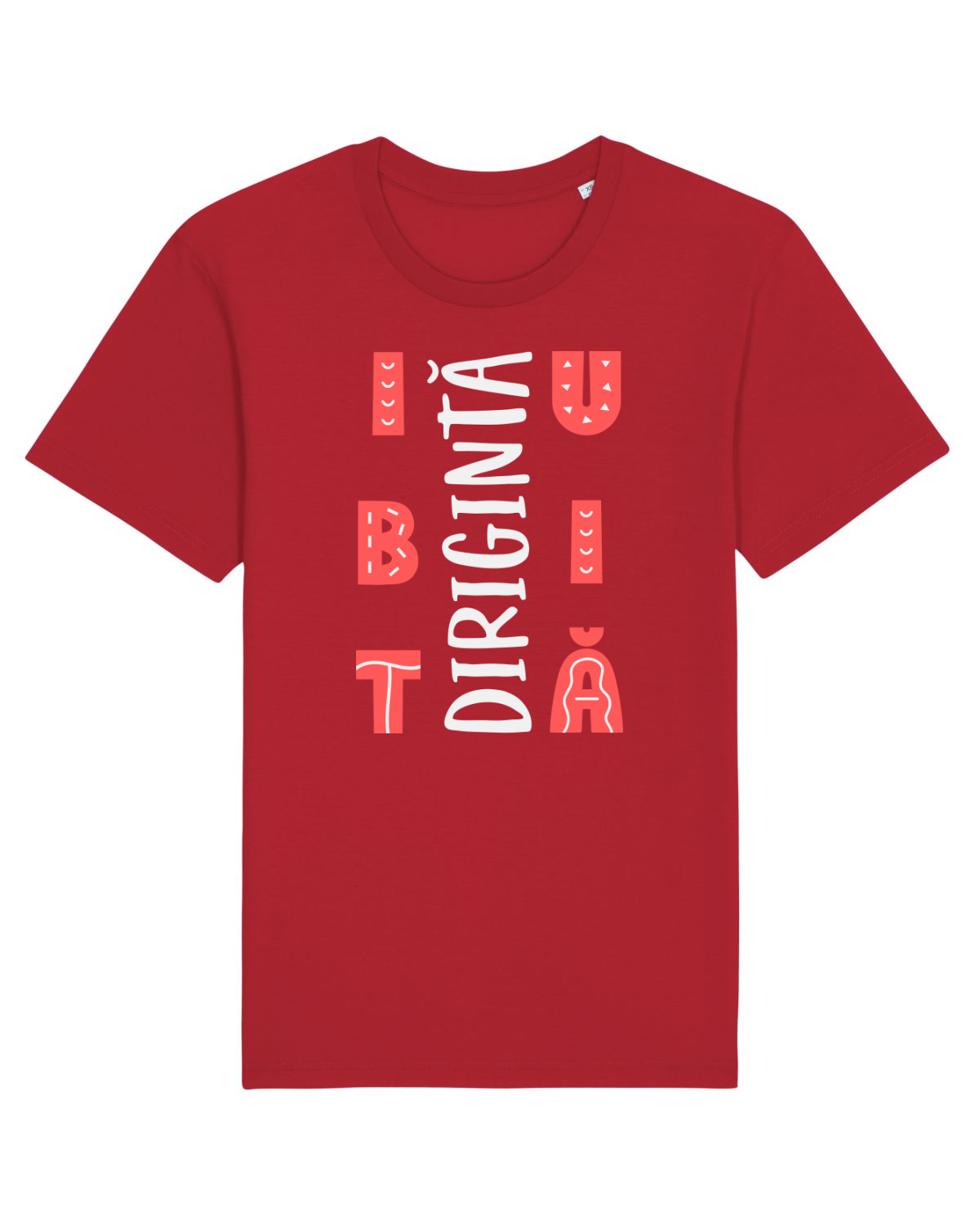 Tricou mânecă scurtă Unisex Rocker Red