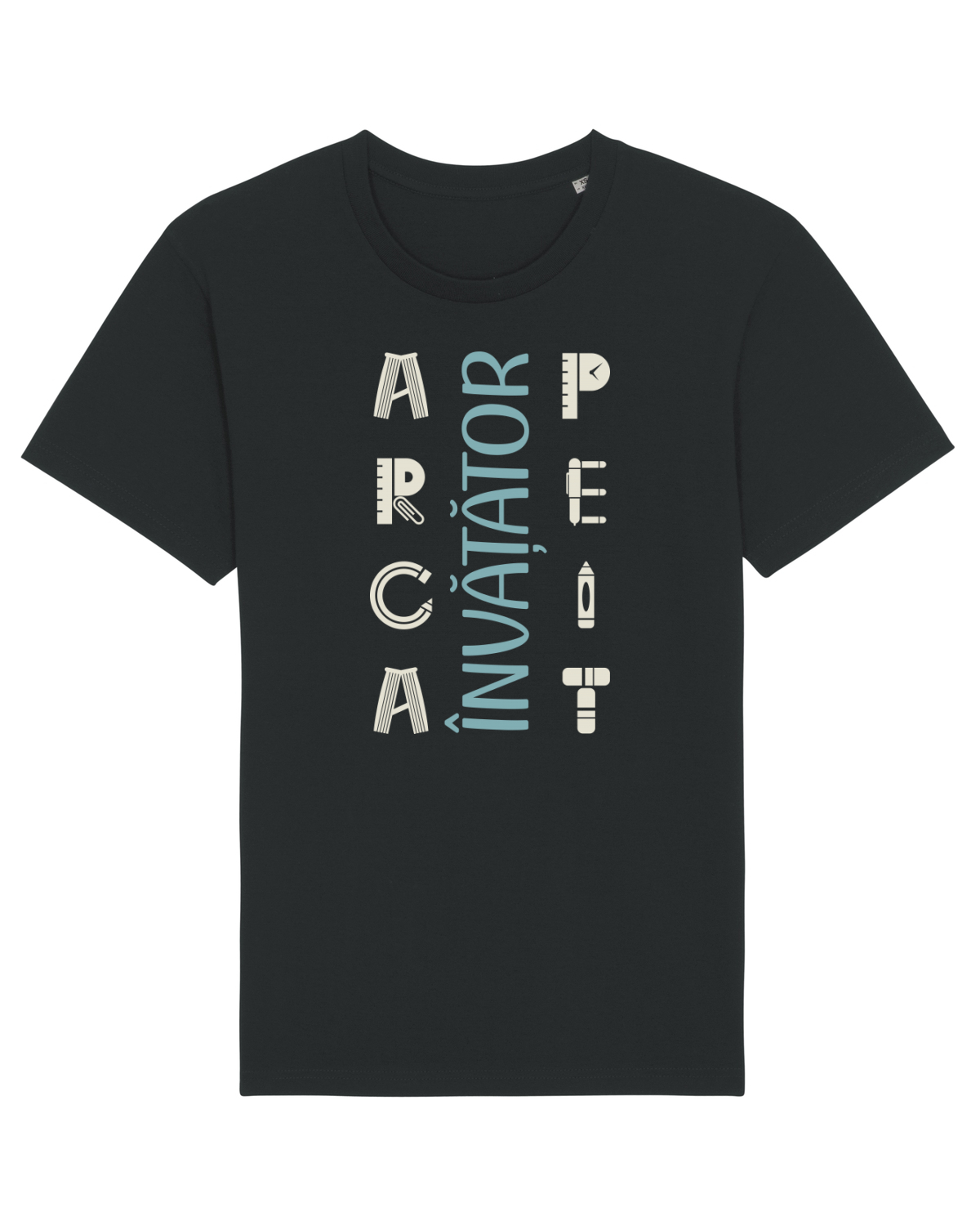 Tricou mânecă scurtă Unisex Rocker Black