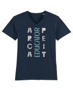 Educator apreciat Tricou mânecă scurtă guler V Bărbat Presenter