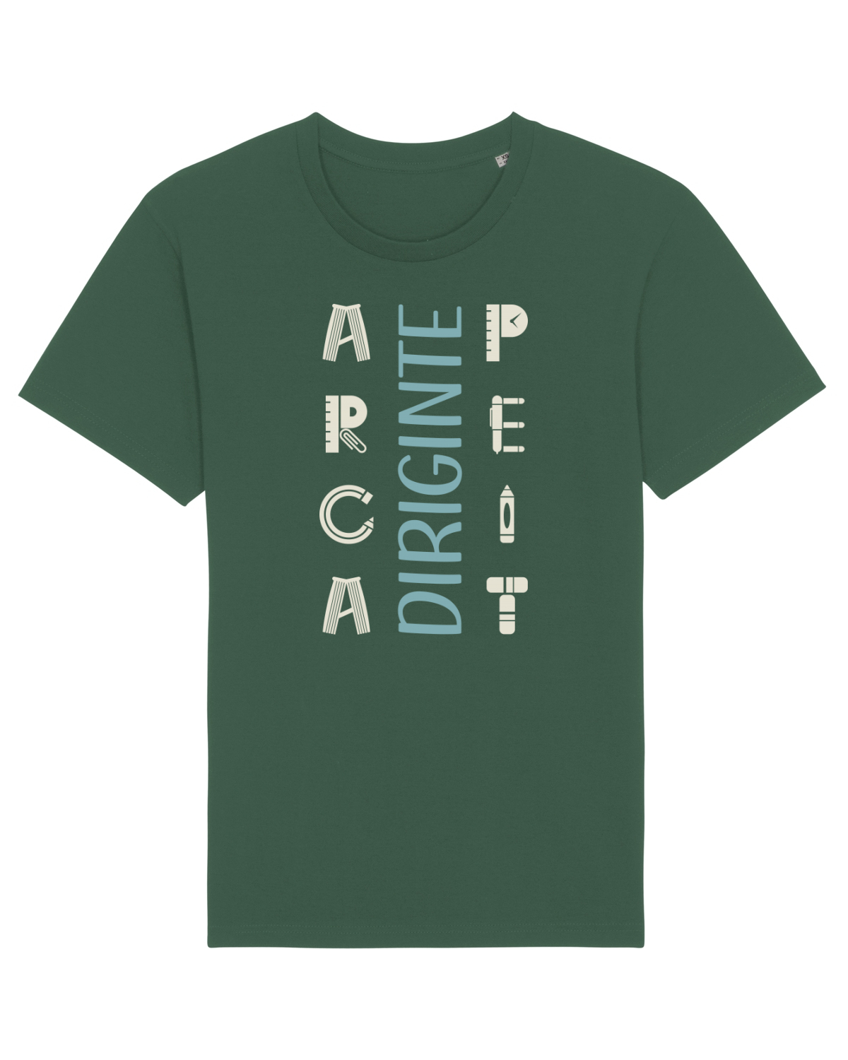 Tricou mânecă scurtă Unisex Rocker Bottle Green
