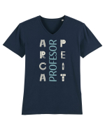 Profesor apreciat Tricou mânecă scurtă guler V Bărbat Presenter