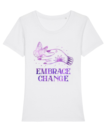 Embrace Change Witch Butterfly White