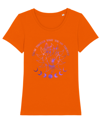 Grow Through What You Go Through Bright Orange