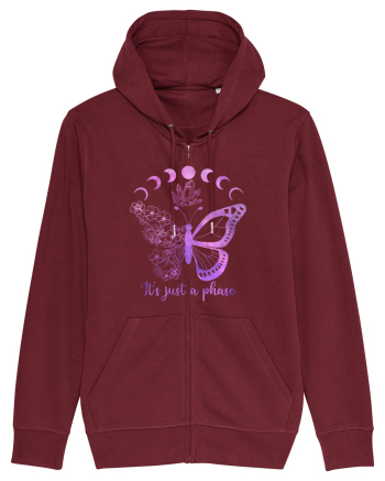 It's Just A Phase Butterfly Burgundy