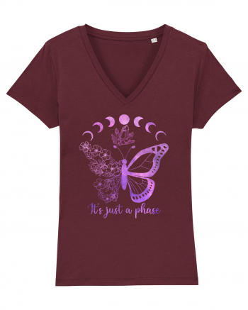 It's Just A Phase Butterfly Burgundy