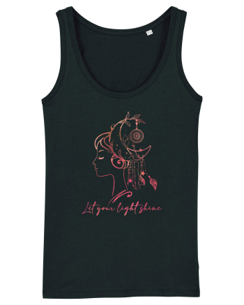 Let Your Light Shine Girl Black