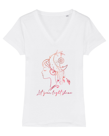 Let Your Light Shine Girl White