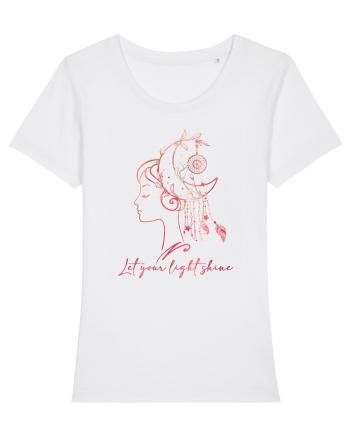 Let Your Light Shine Girl White