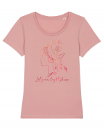 Let Your Light Shine Girl Tricou mânecă scurtă guler larg fitted Damă Expresser