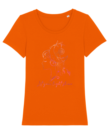 Let Your Light Shine Girl Bright Orange